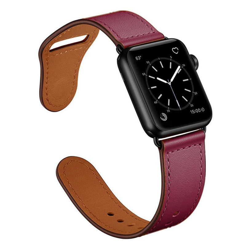 Premium Leather Watch Band – High-Quality Smartwatch Bracelet & Belt