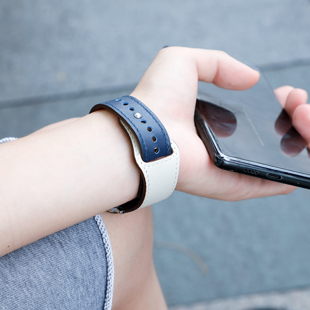 Premium Leather Watch Band – High-Quality Smartwatch Bracelet & Belt