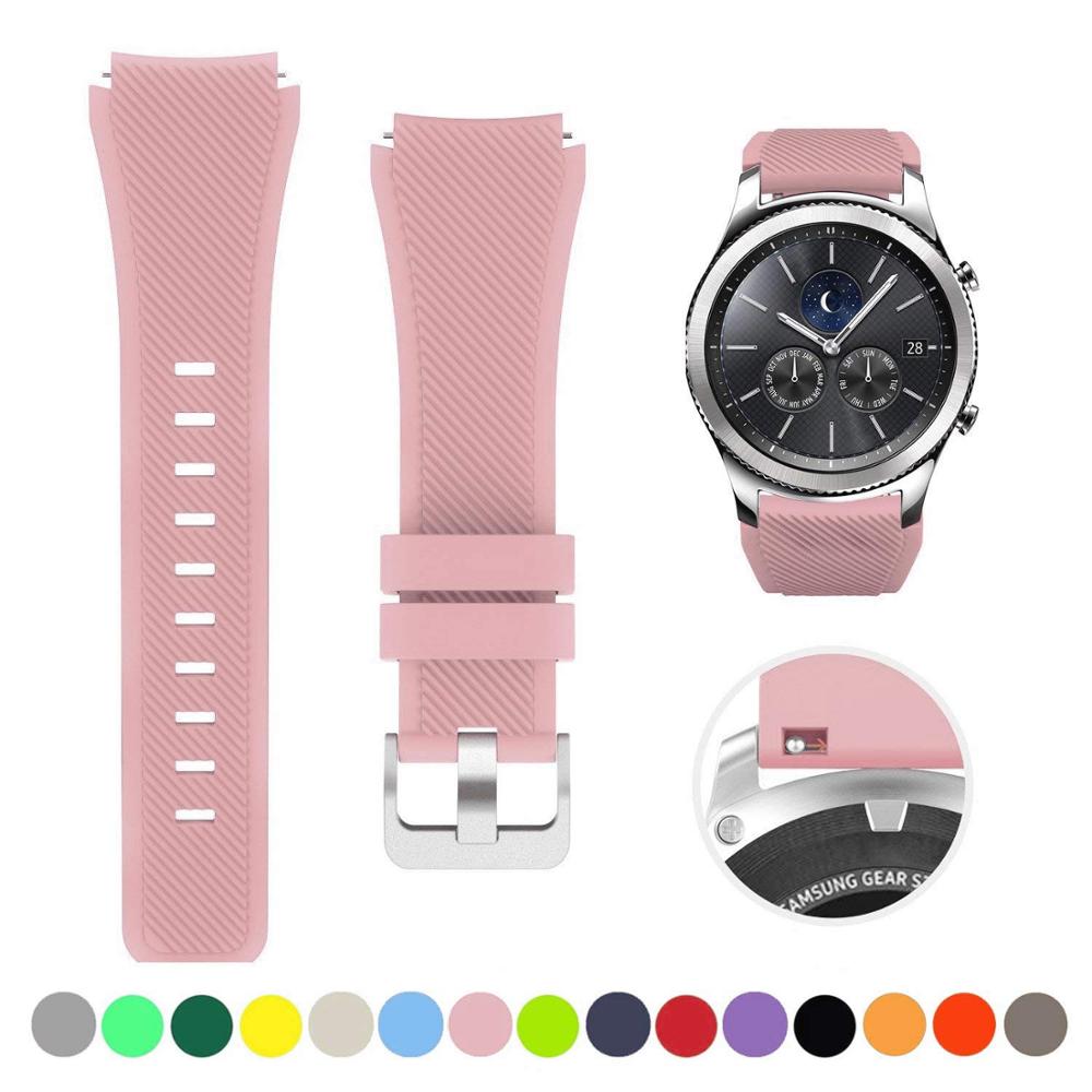 Silicone Watch Band (20/22mm) Huawei, Samsung Galaxy, Gear S3, Amazfit Bip/Active, and Gt 2/2e