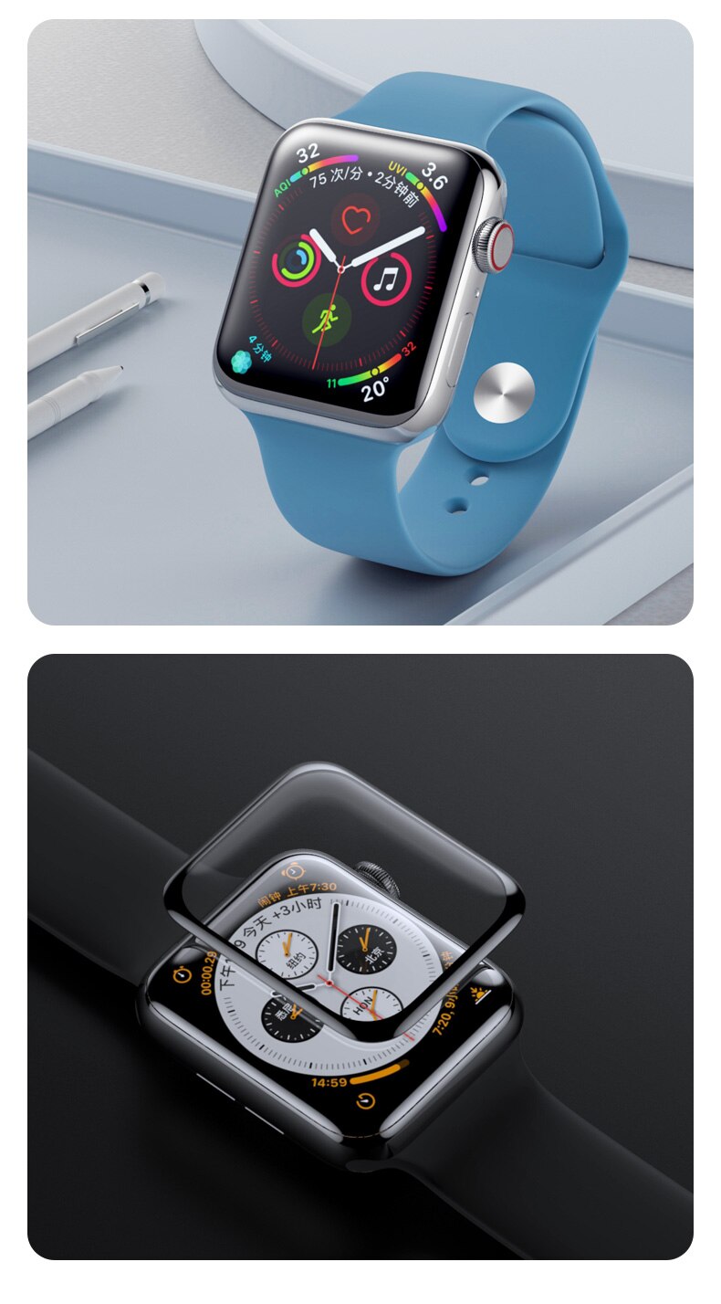 Premium Soft Glass Screen Protector for Apple Watch