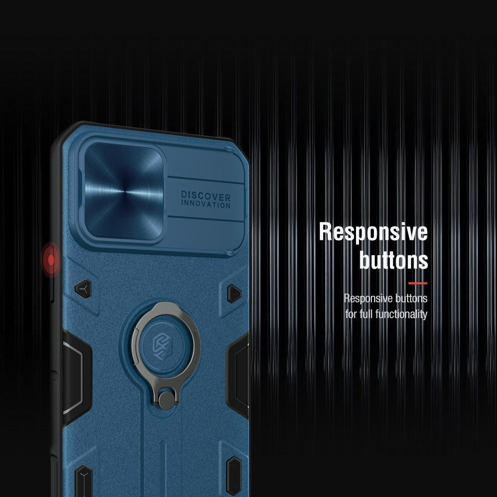 iPhone 13 All models Case with Ring stand Camera Protection Slide cover.