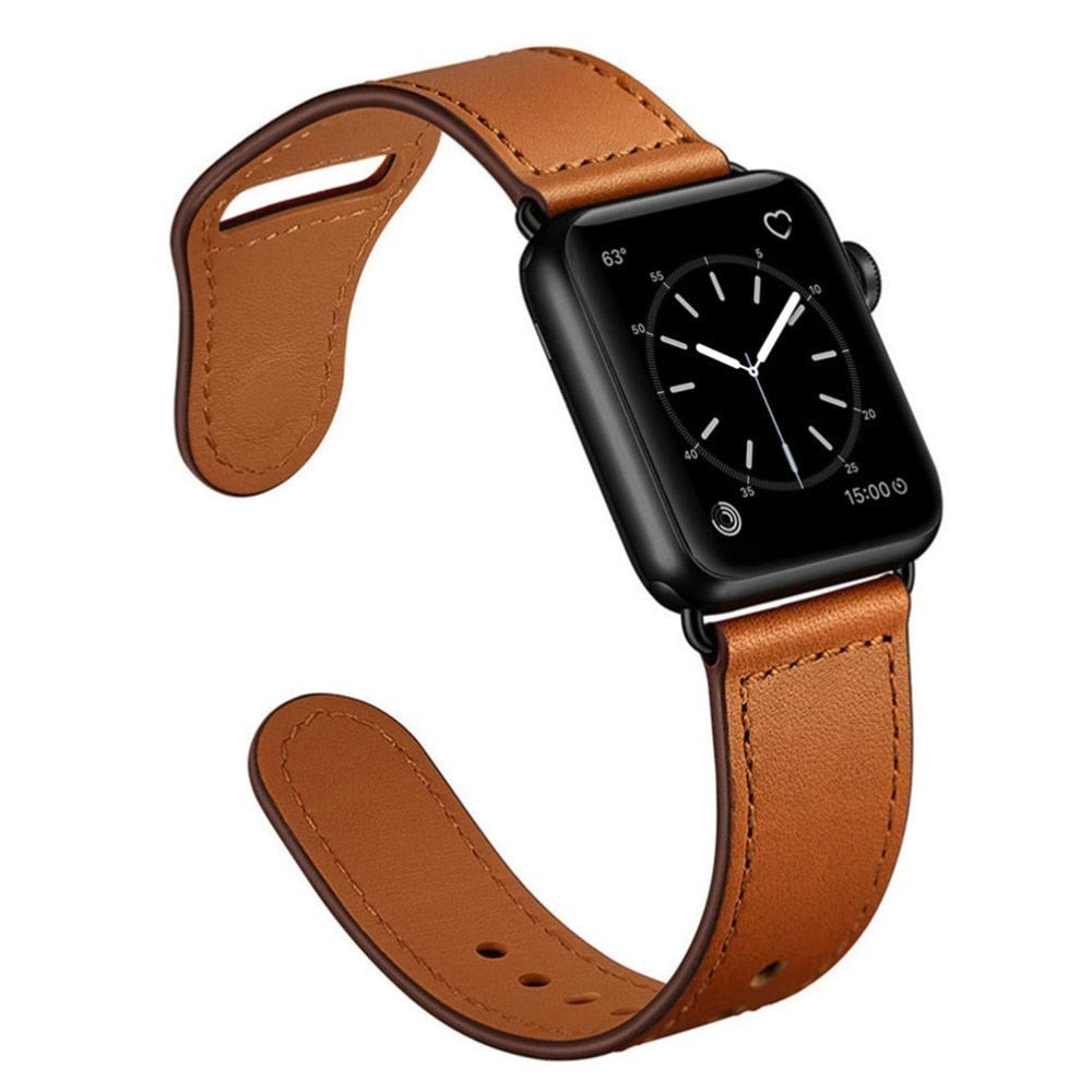 Premium Leather Watch Band – High-Quality Smartwatch Bracelet & Belt