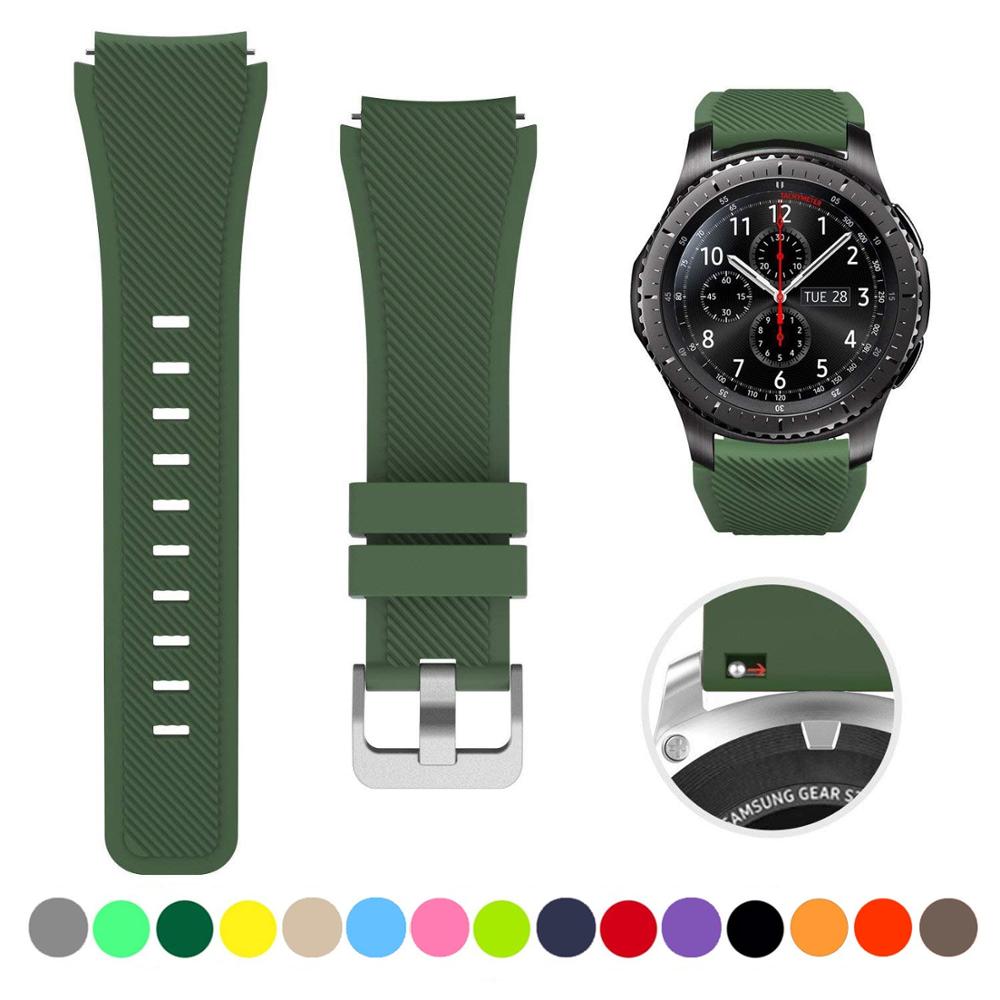 Silicone Watch Band (20/22mm) Huawei, Samsung Galaxy, Gear S3, Amazfit Bip/Active, and Gt 2/2e