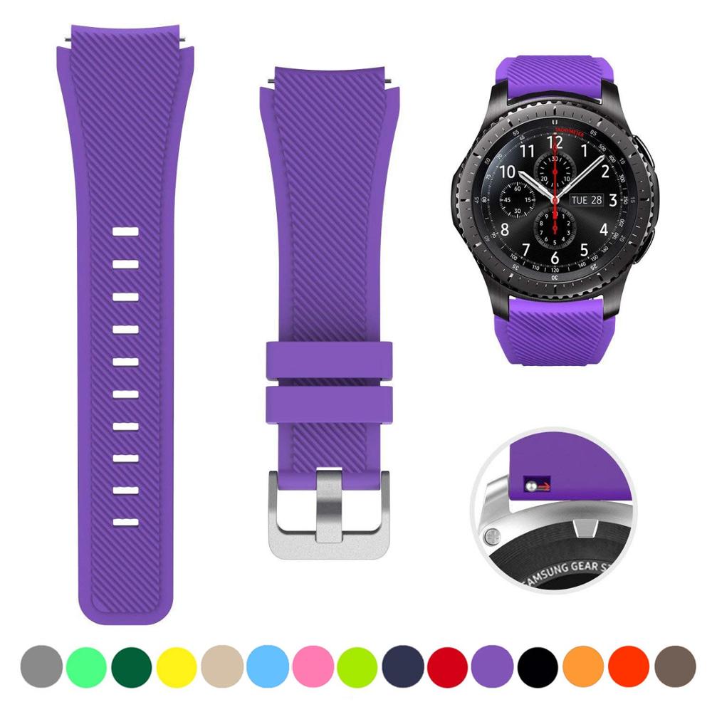 Silicone Watch Band (20/22mm) Huawei, Samsung Galaxy, Gear S3, Amazfit Bip/Active, and Gt 2/2e