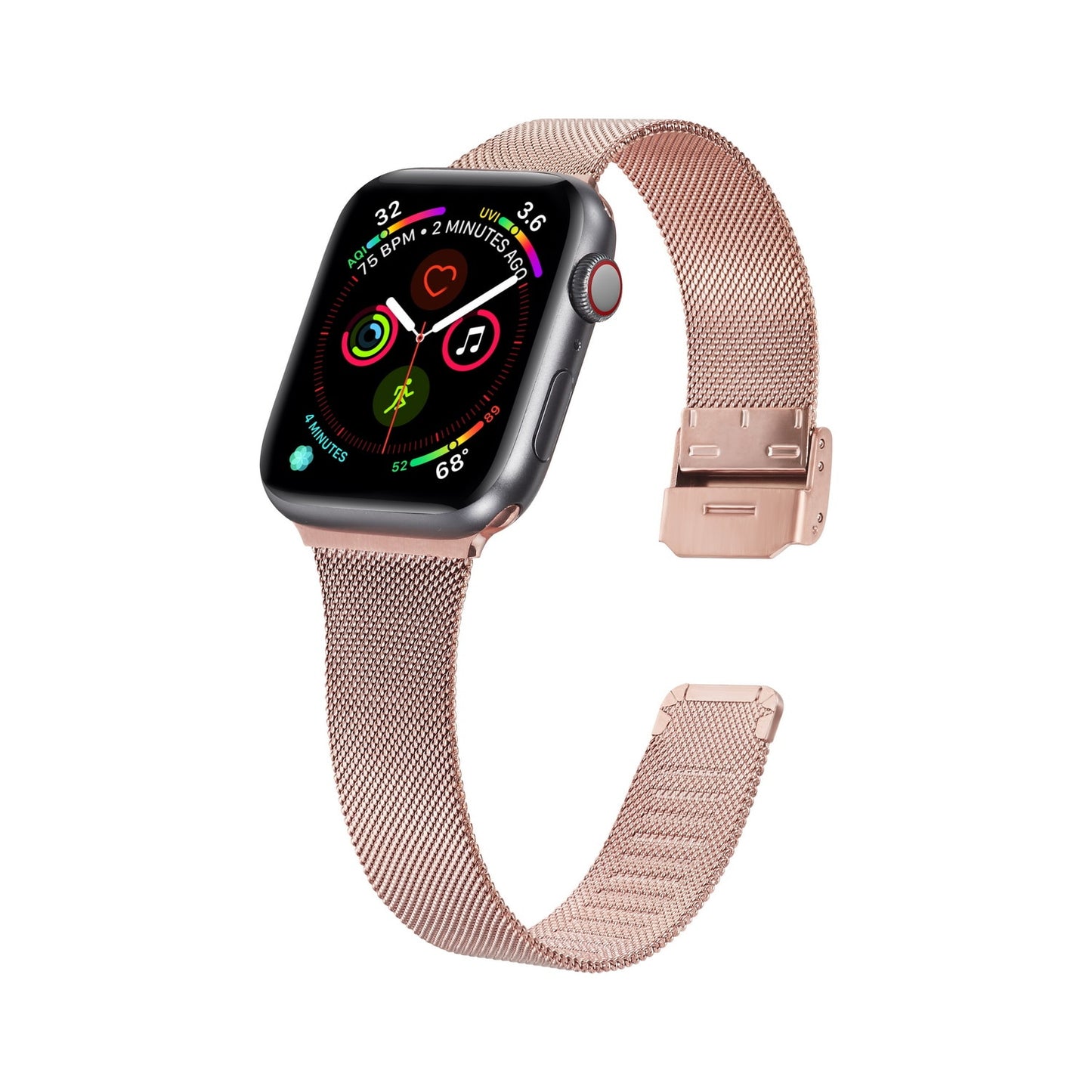 Stainless Steel Metal Milanese Buckle iWatch Band
