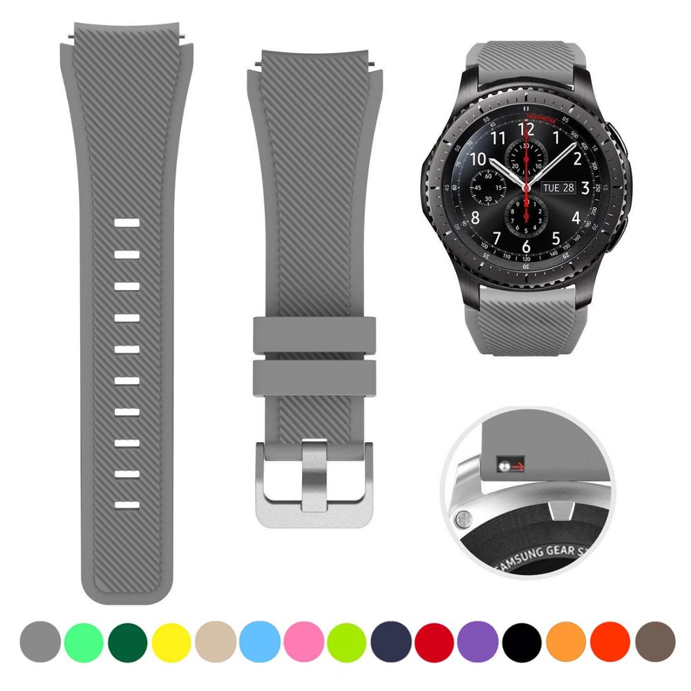 Silicone Watch Band (20/22mm) Huawei, Samsung Galaxy, Gear S3, Amazfit Bip/Active, and Gt 2/2e