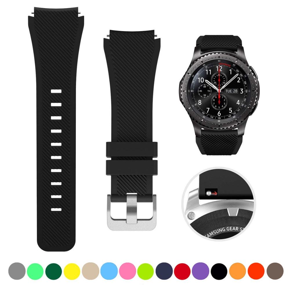 Silicone Watch Band (20/22mm) Huawei, Samsung Galaxy, Gear S3, Amazfit Bip/Active, and Gt 2/2e