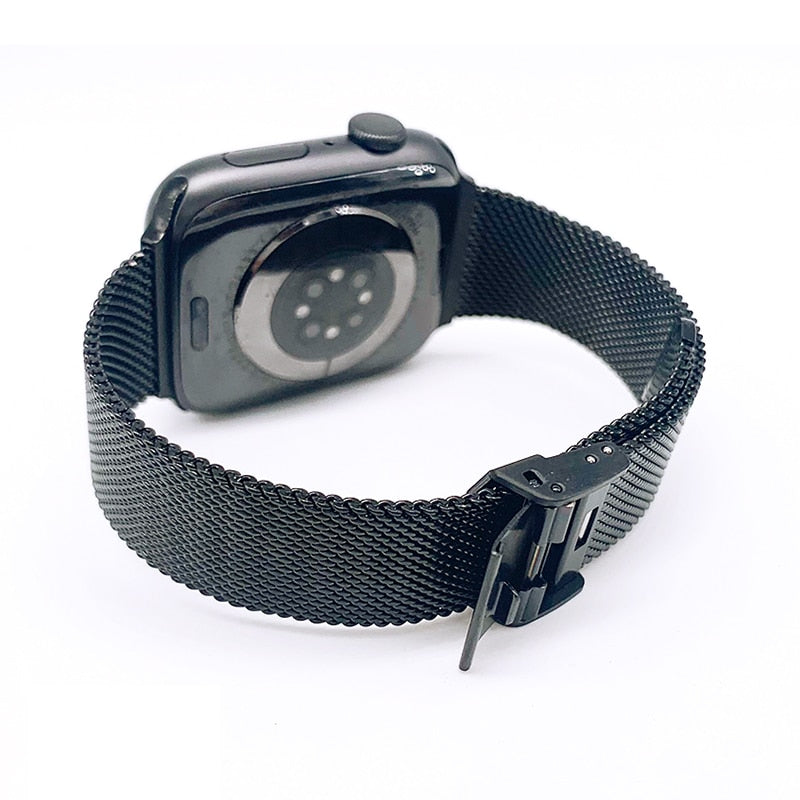 Stainless Steel Metal Milanese Buckle iWatch Band