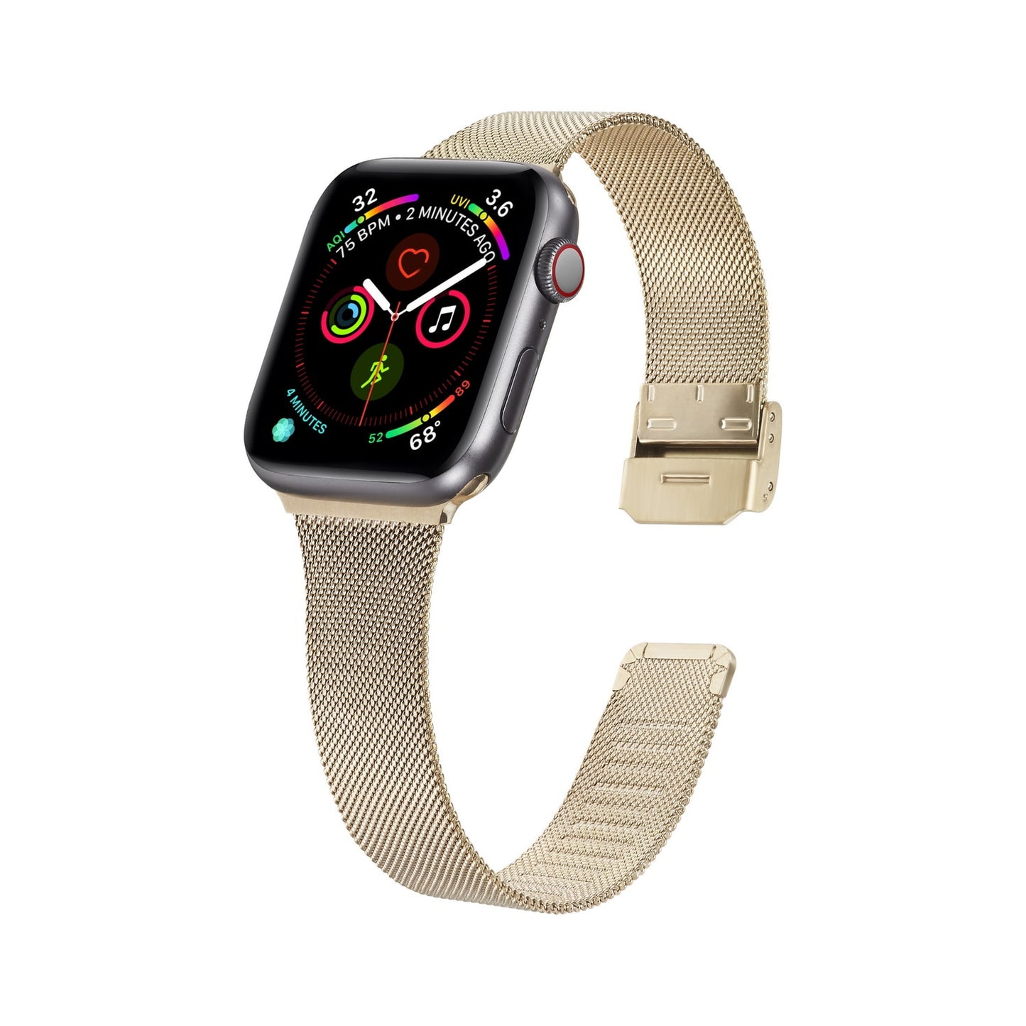 Stainless Steel Metal Milanese Buckle iWatch Band