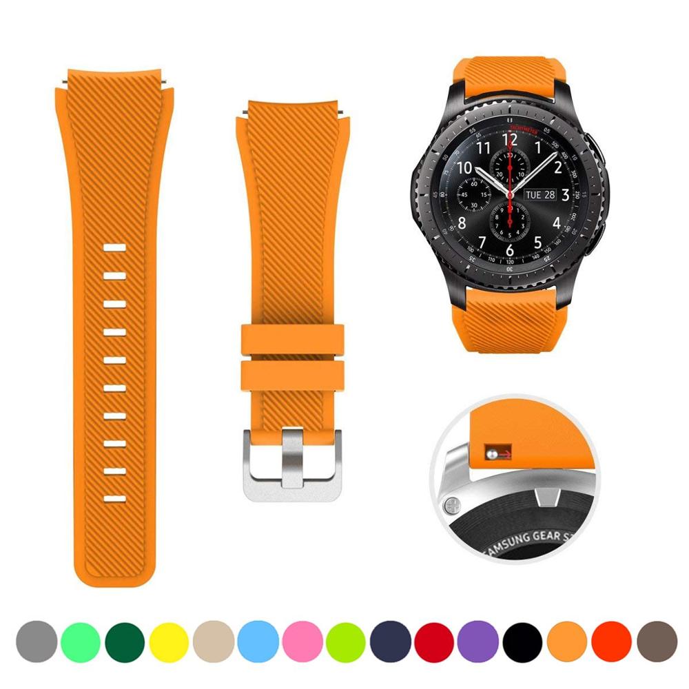 Silicone Watch Band (20/22mm) Huawei, Samsung Galaxy, Gear S3, Amazfit Bip/Active, and Gt 2/2e