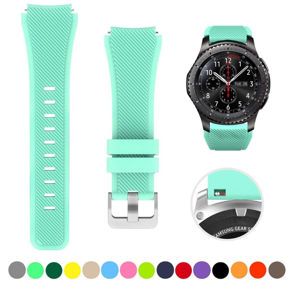 Silicone Watch Band (20/22mm) Huawei, Samsung Galaxy, Gear S3, Amazfit Bip/Active, and Gt 2/2e