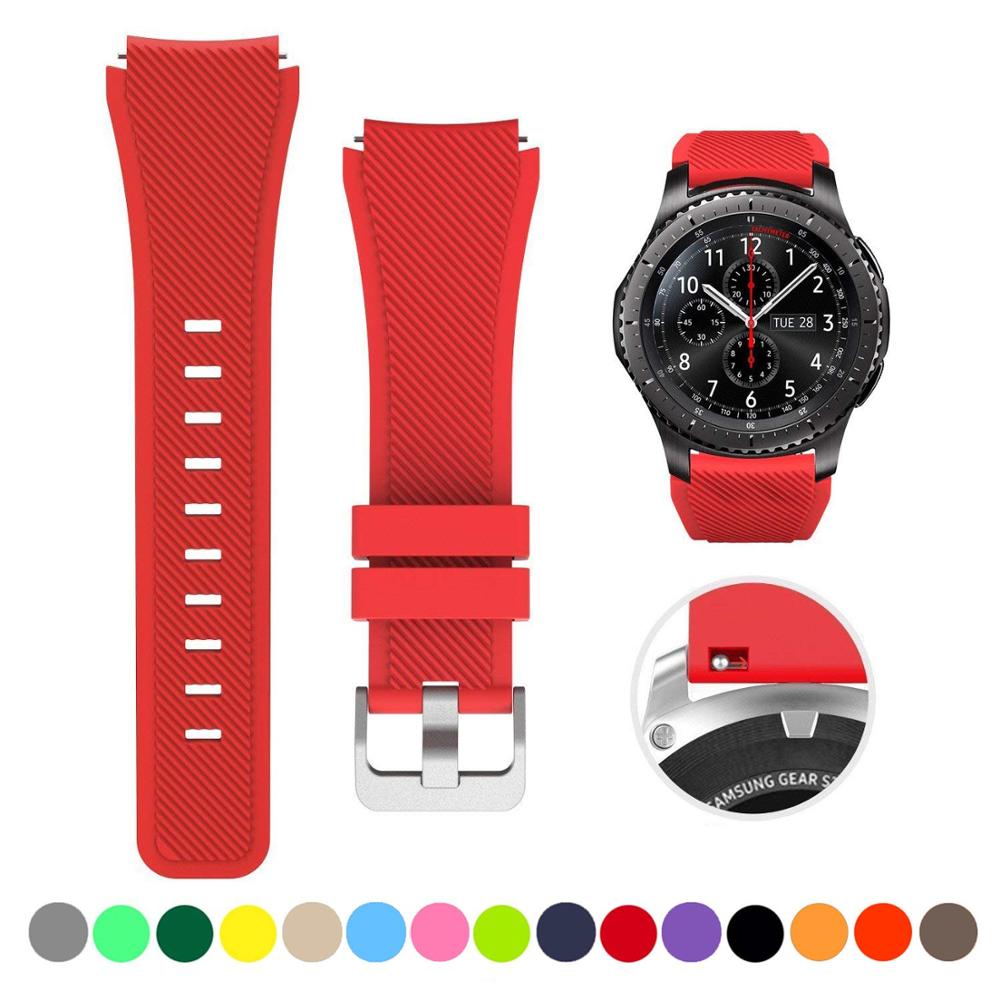 Silicone Watch Band (20/22mm) Huawei, Samsung Galaxy, Gear S3, Amazfit Bip/Active, and Gt 2/2e