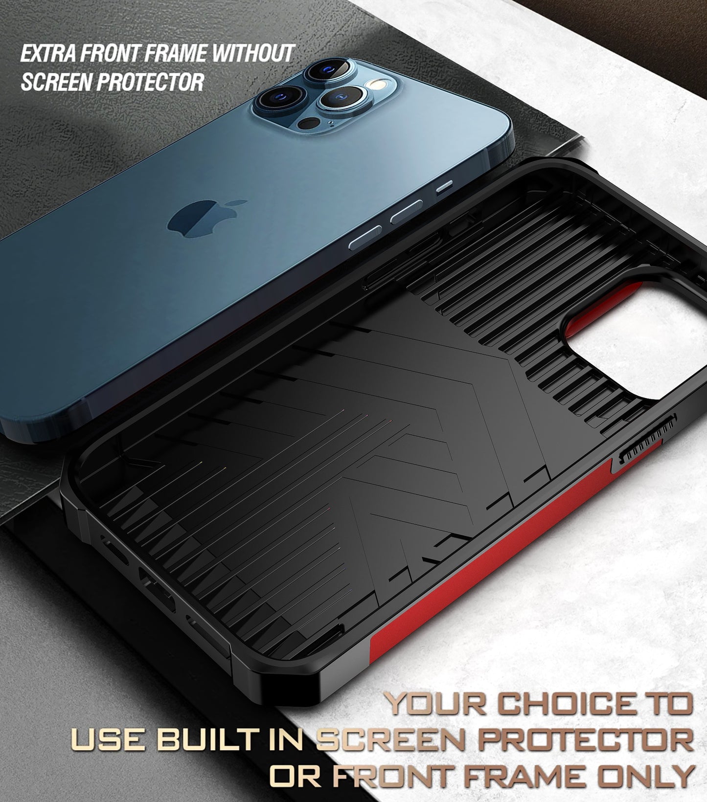 Kickstand with Slide Camera, Built-in 360 Rotate Ring Stand Magnetic Card Slot Credit Cover