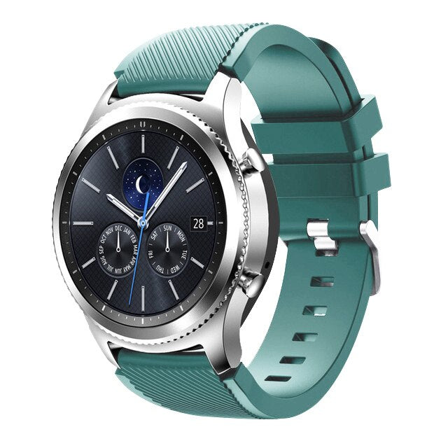 Silicone Watch Band (20/22mm) Huawei, Samsung Galaxy, Gear S3, Amazfit Bip/Active, and Gt 2/2e