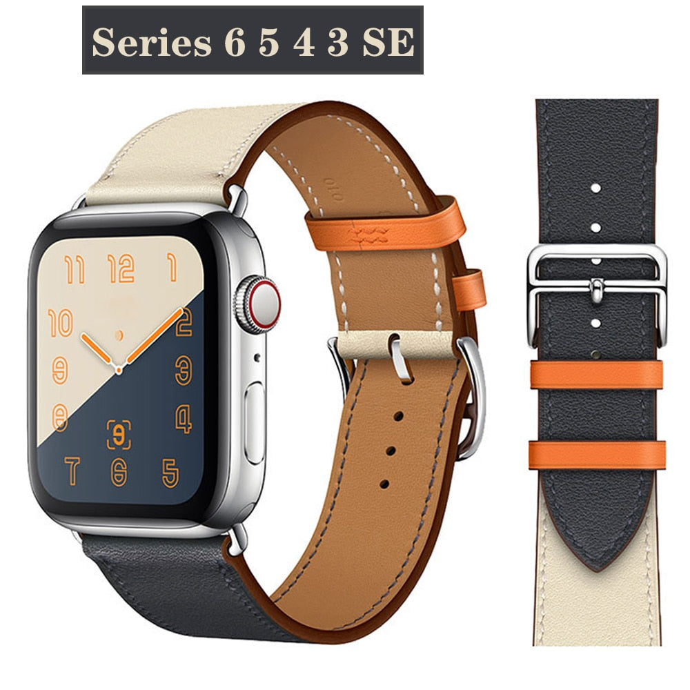 Single Tour Premium Leather Strap Bracelet iWatch