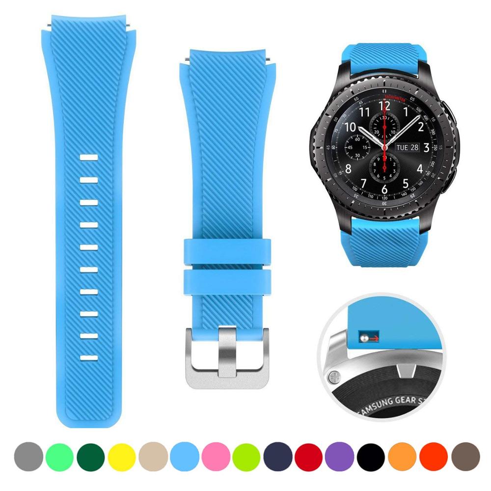 Silicone Watch Band (20/22mm) Huawei, Samsung Galaxy, Gear S3, Amazfit Bip/Active, and Gt 2/2e