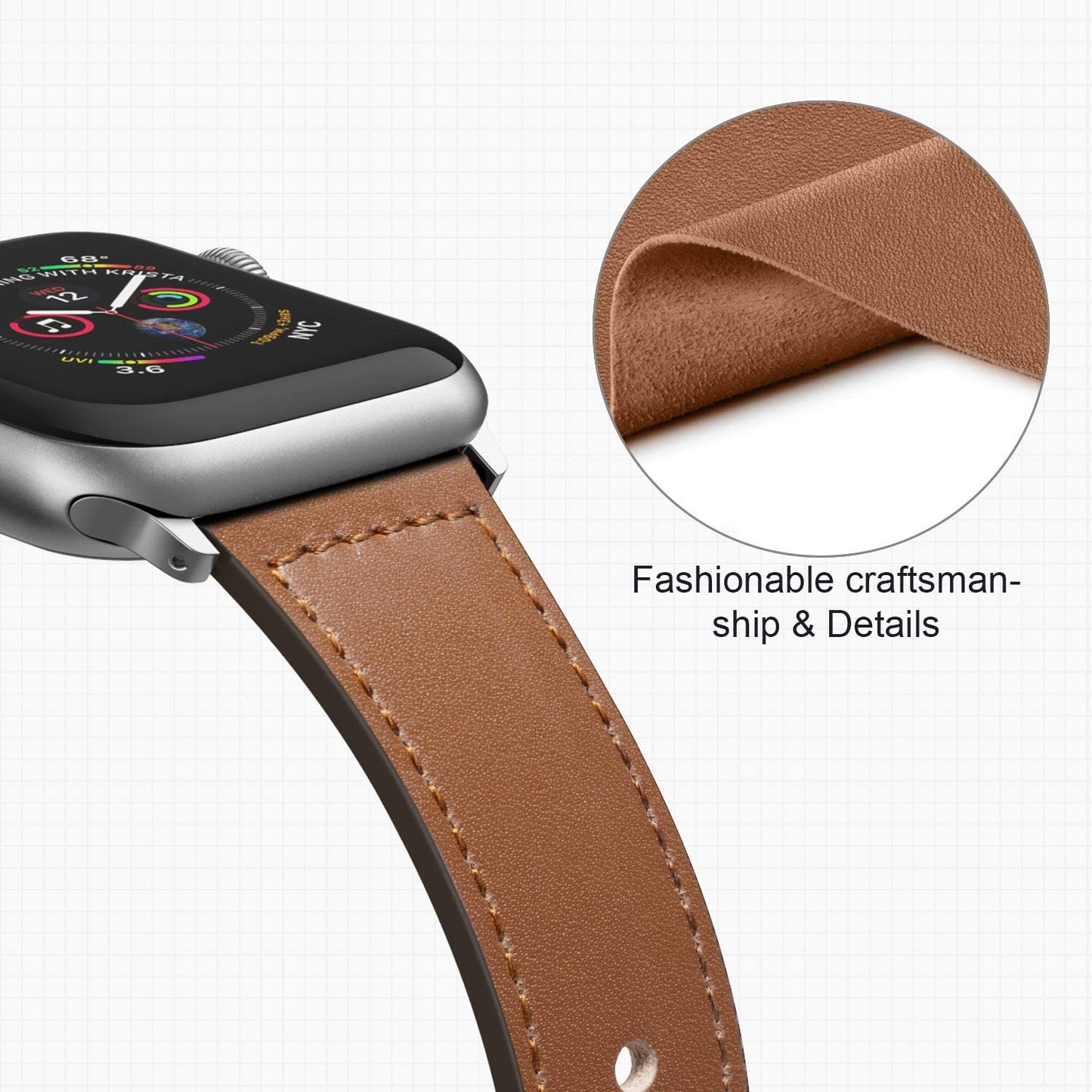 Premium Leather Watch Bands Bracelet iWatch