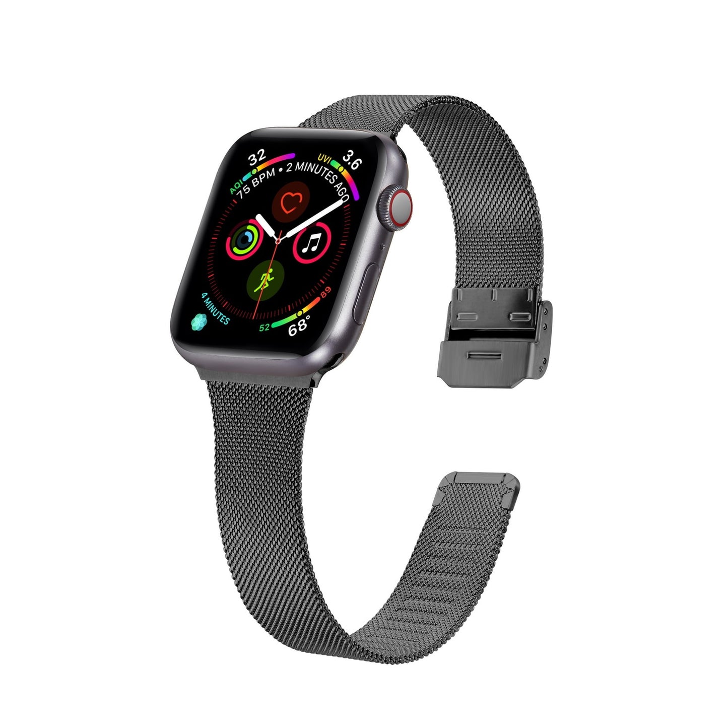 Stainless Steel Metal Milanese Buckle iWatch Band