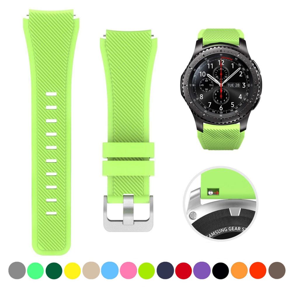 Silicone Watch Band (20/22mm) Huawei, Samsung Galaxy, Gear S3, Amazfit Bip/Active, and Gt 2/2e