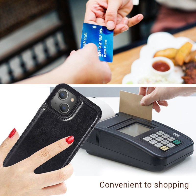 Business Leather Wallet Case Protector
