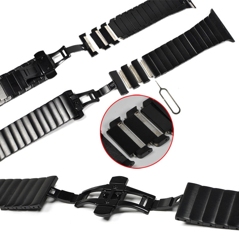 Stainless Steel Butterfly Link Bracelet for iWatch