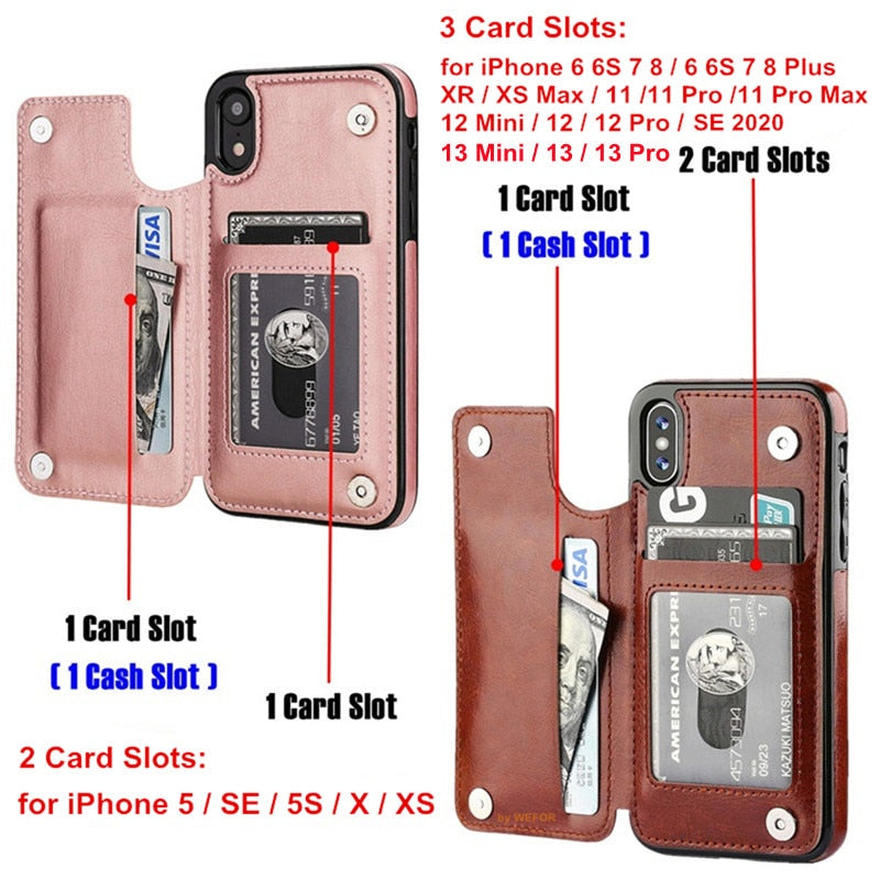 Business Leather Wallet Case Protector