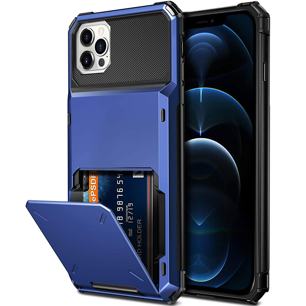 Card Slots Wallet Case Cover Slide Armor Wallet Card Slots Holder.