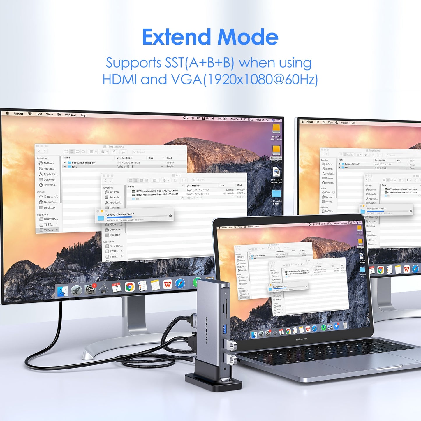 Premium USB Docking Station Type C Surface Dock Splitter
