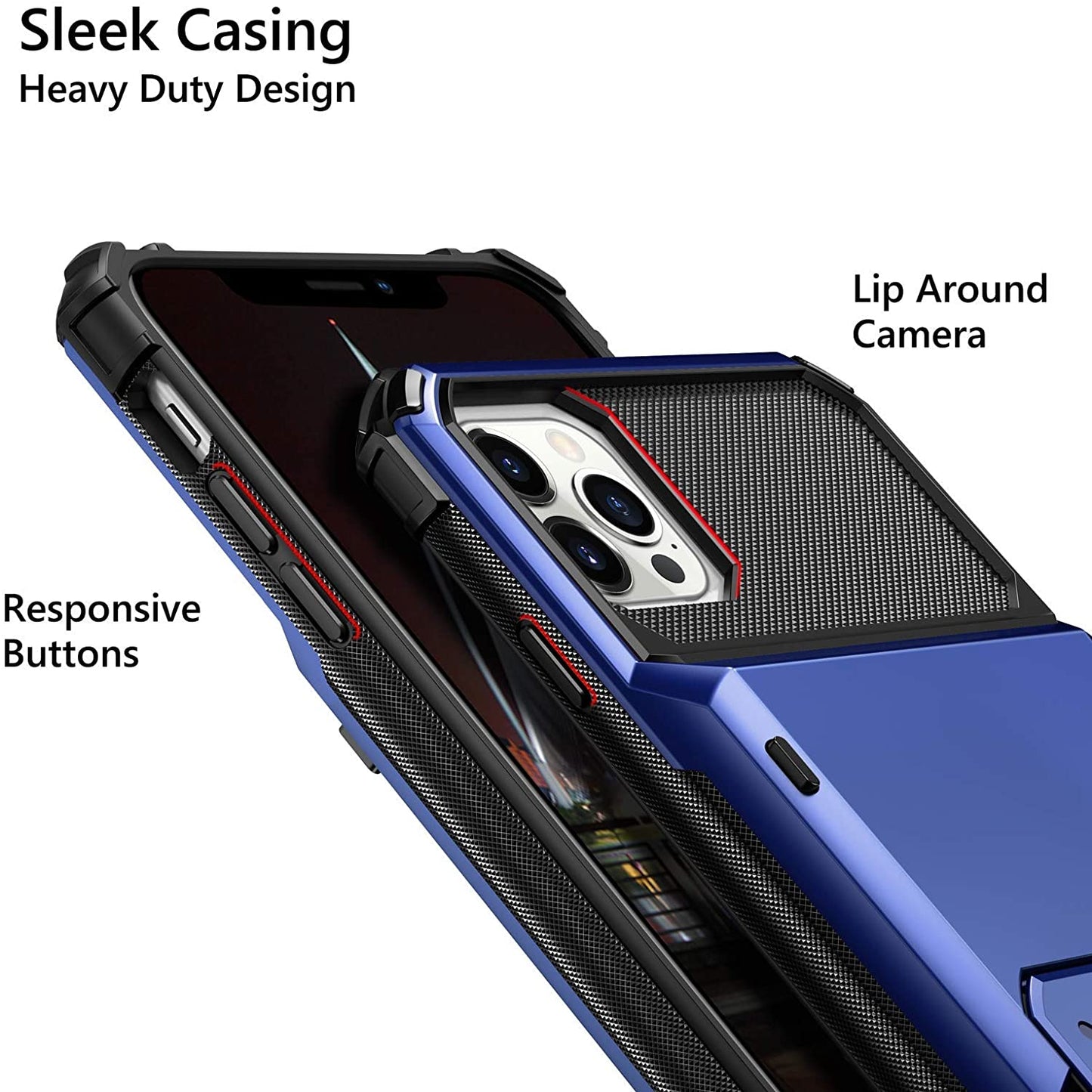 Card Slots Wallet Case Cover Slide Armor Wallet Card Slots Holder.