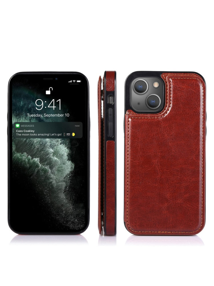 Business Leather Wallet Case Protector