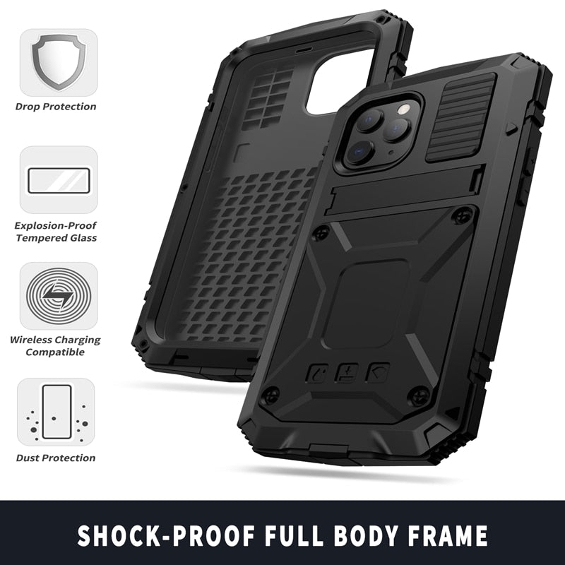 Full-Body Rugged Armor Shockproof Protective Case.