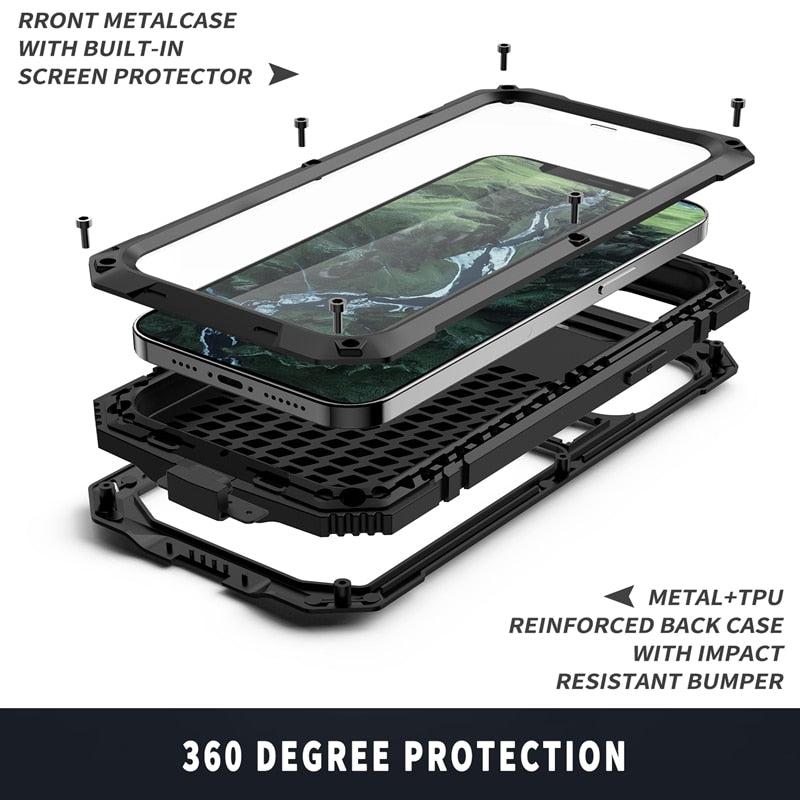 Full-Body Rugged Armor Shockproof Protective Case.