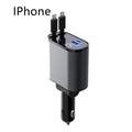Metal 100W Super Fast Car Charger – USB & Type-C Cigarette Lighter Adapter for Rapid Charging