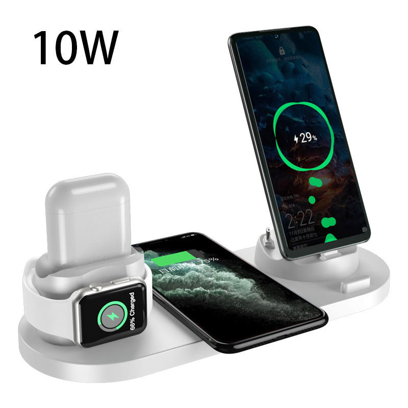 Wireless Charging Dock Station for iPhone & Apple Watch – 6-in-1 Fast Charging Pad for Phones and Devices