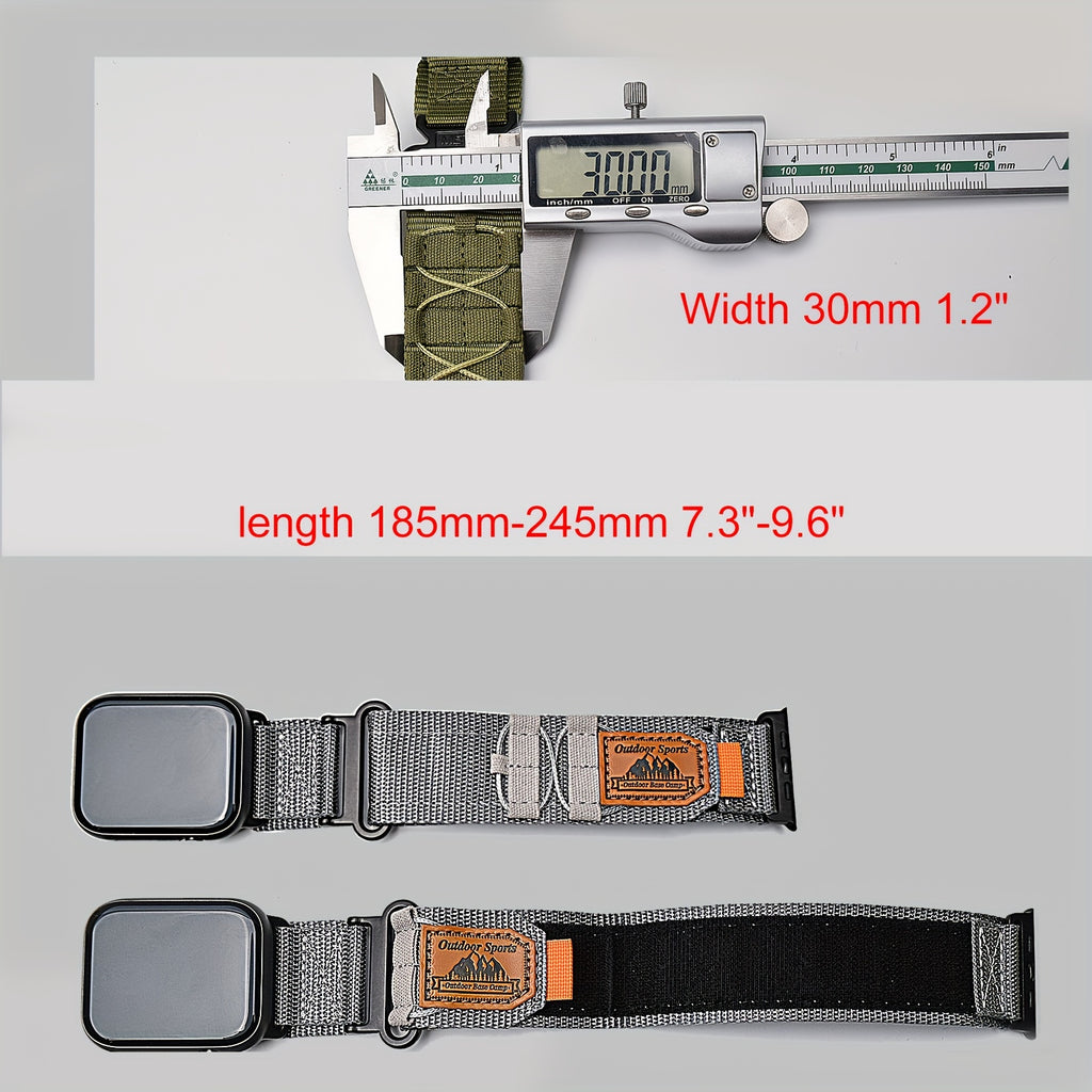 Rugged Alpine Loop Nylon Watch Band for Apple Watch Ultra & Series 9–1 – Durable Tactical Strap (49mm/ 42mm)