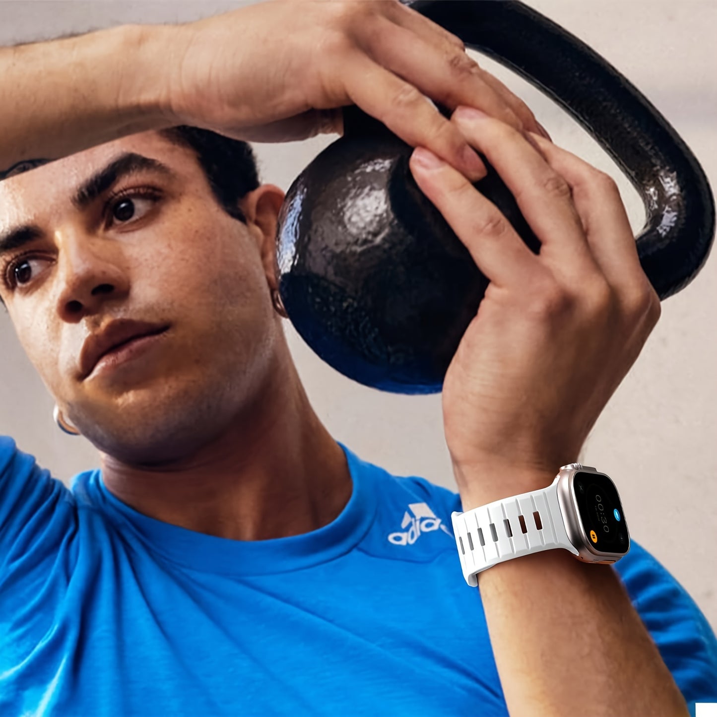 Silicone Loop Watch Band for Apple Watch Ultra 2/Ultra – 49mm/45mm/44mm/42mm, Fits Series 9–1 and SE