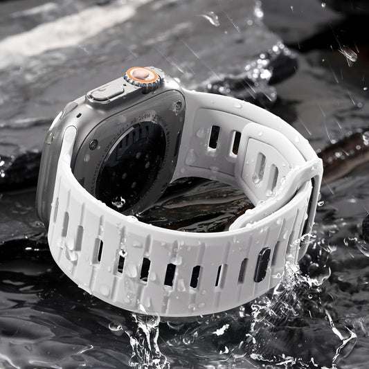 Silicone Loop Watch Band for Apple Watch Ultra 2/Ultra – 49mm/45mm/44mm/42mm, Fits Series 9–1 and SE