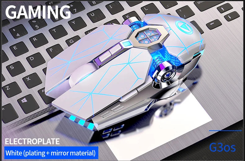 Ergonomic Wired Gaming Mouse — RGB, LED Backlit, 3200dpi, 6-Button, USB, Silent/Mute Mause for PC/Laptop
