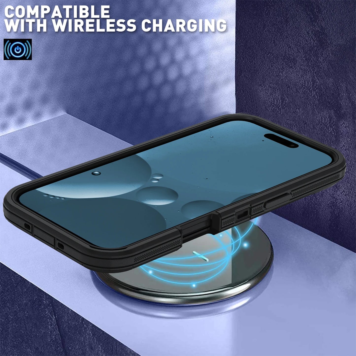 Magnetic 3-in-1 Defender Case for iPhone 17 Air — Shockproof, Dustproof, TPU+PC, Anti-Fall, Anti-Scratch with Holder