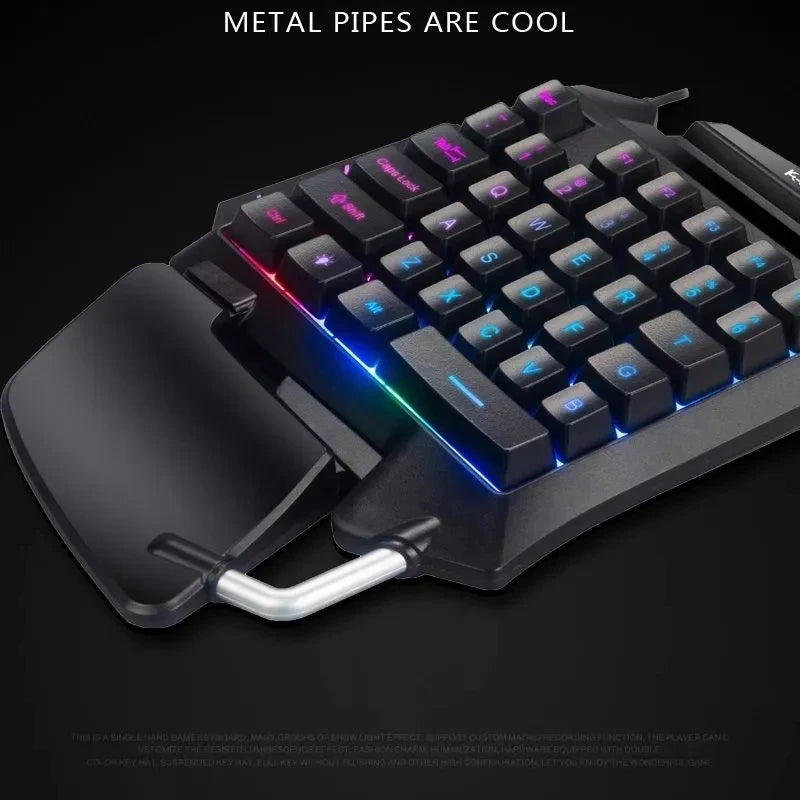 G92 35-Key One-Handed Gaming Keyboard – USB Wired Keyboard for PUBG Mobile, BattleDock Converter Compatible, Portable One-Hand Keyboard