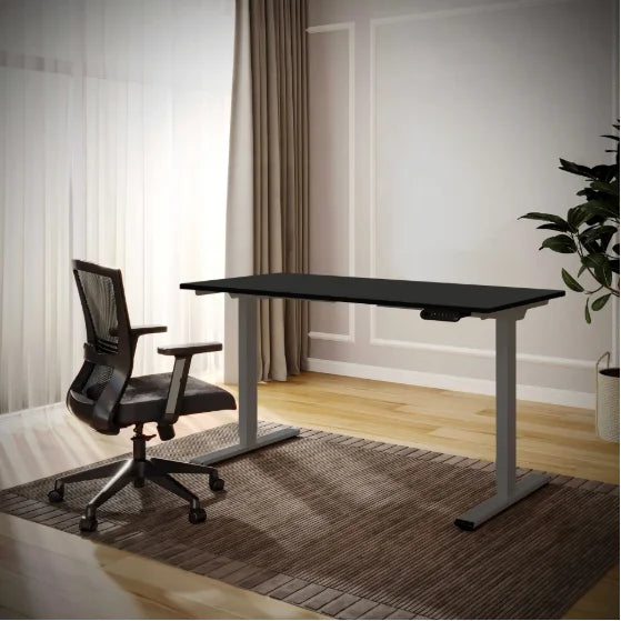 Electric Home Office Workstation Desk – 55 x 28 Inches, Dual Motor Adjustable Height Sit-Stand Desk
