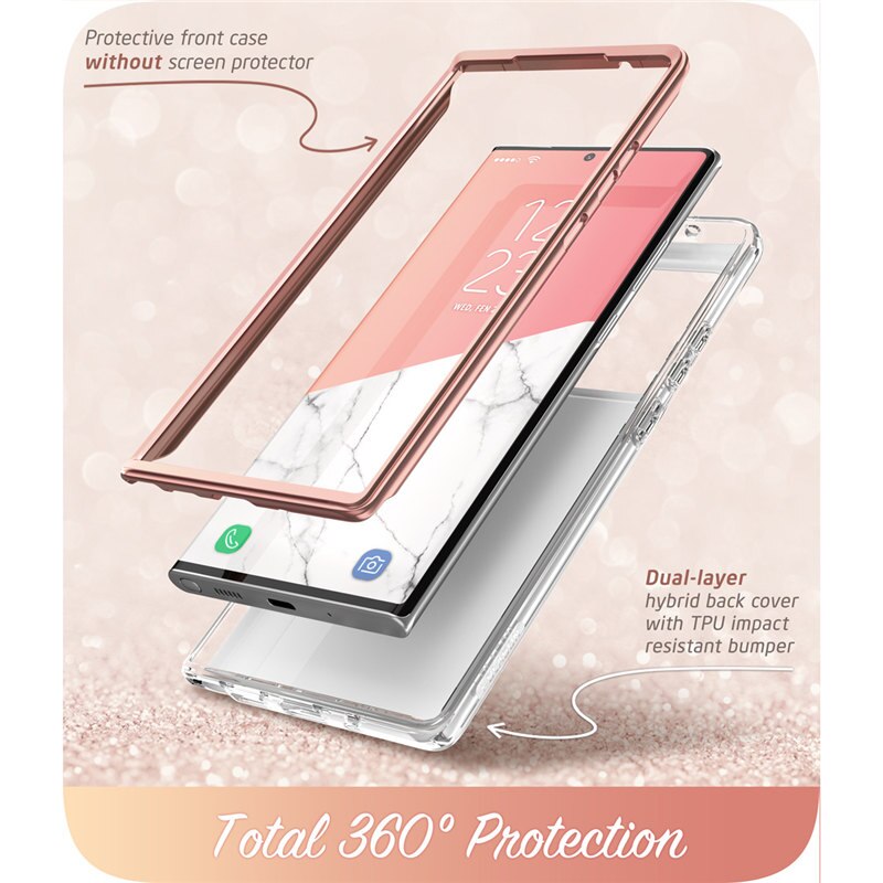 Samsung Galaxy Note 20 Ultra Full-Body Glitter Marble Cover