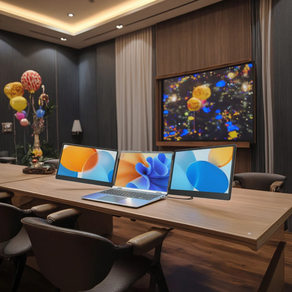 OEM Laptop Screen Extender S2 – 1080P FHD Portable Monitor for Triple Display, USB-C Plug‑Play