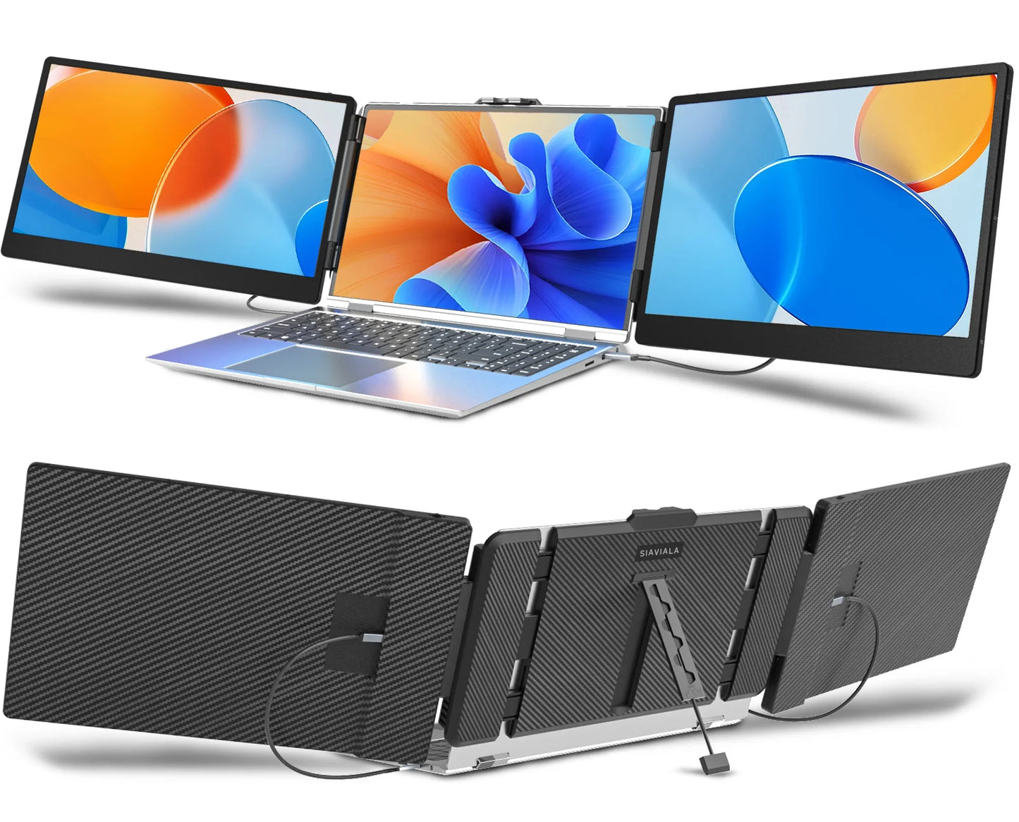 OEM Laptop Screen Extender S2 – 1080P FHD Portable Monitor for Triple Display, USB-C Plug‑Play