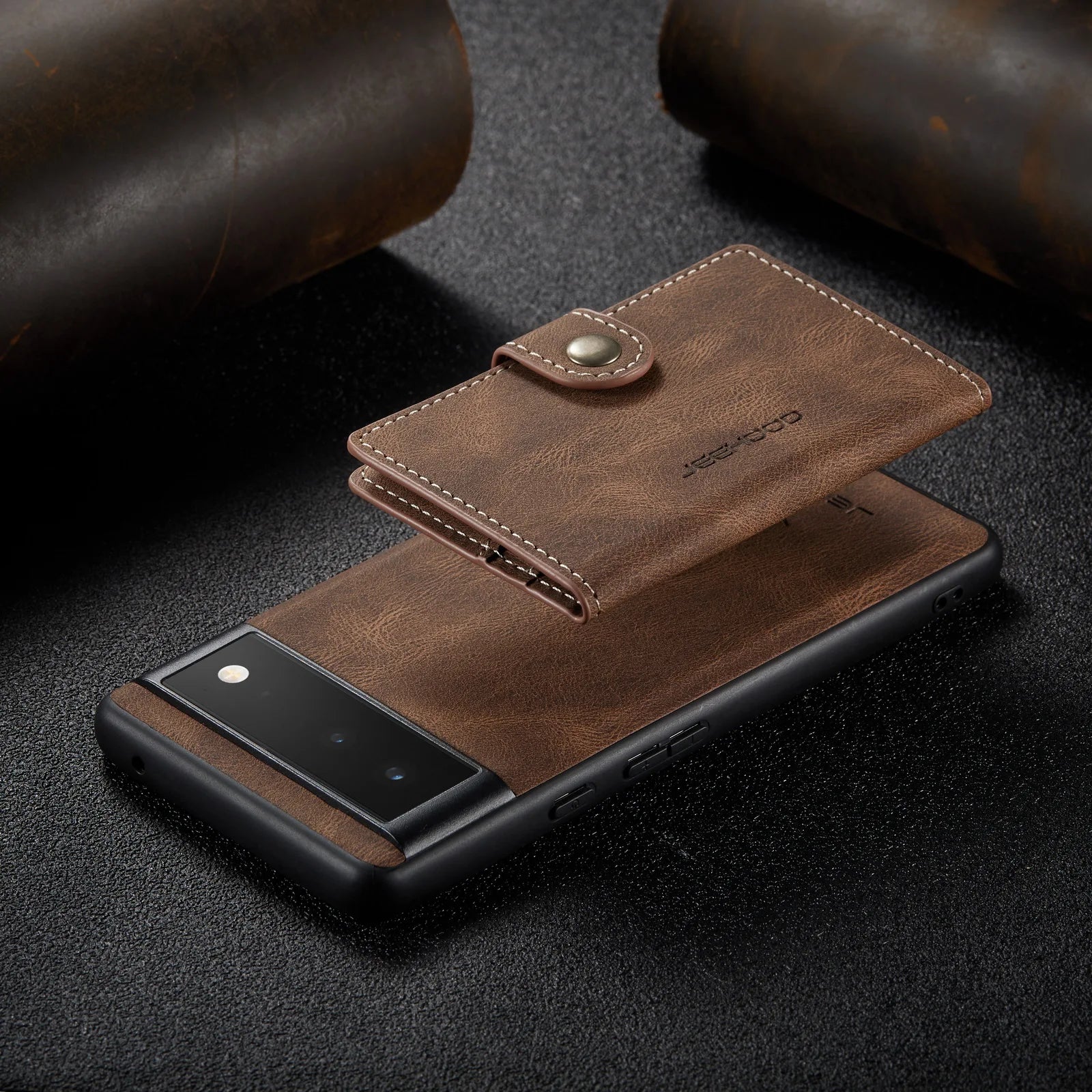 Leather Wallet Case with Card Slot & Magnetic Closure for Google Pixel 7 / 6 Pro, Pixel 6 – Compatible with Pixel 5a / 5G