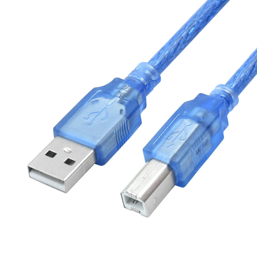 USB 2.0 Print Cable 1m/1.8m/3m/5m for Canon Pixma MX922/MX522/MX452, Epson XP-310/410, Brother HL/MFC, HP Envy 4500