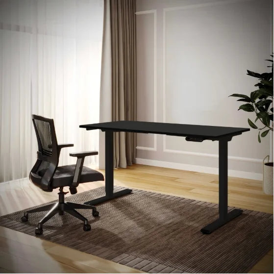 Electric Home Office Workstation Desk – 55 x 28 Inches, Dual Motor Adjustable Height Sit-Stand Desk