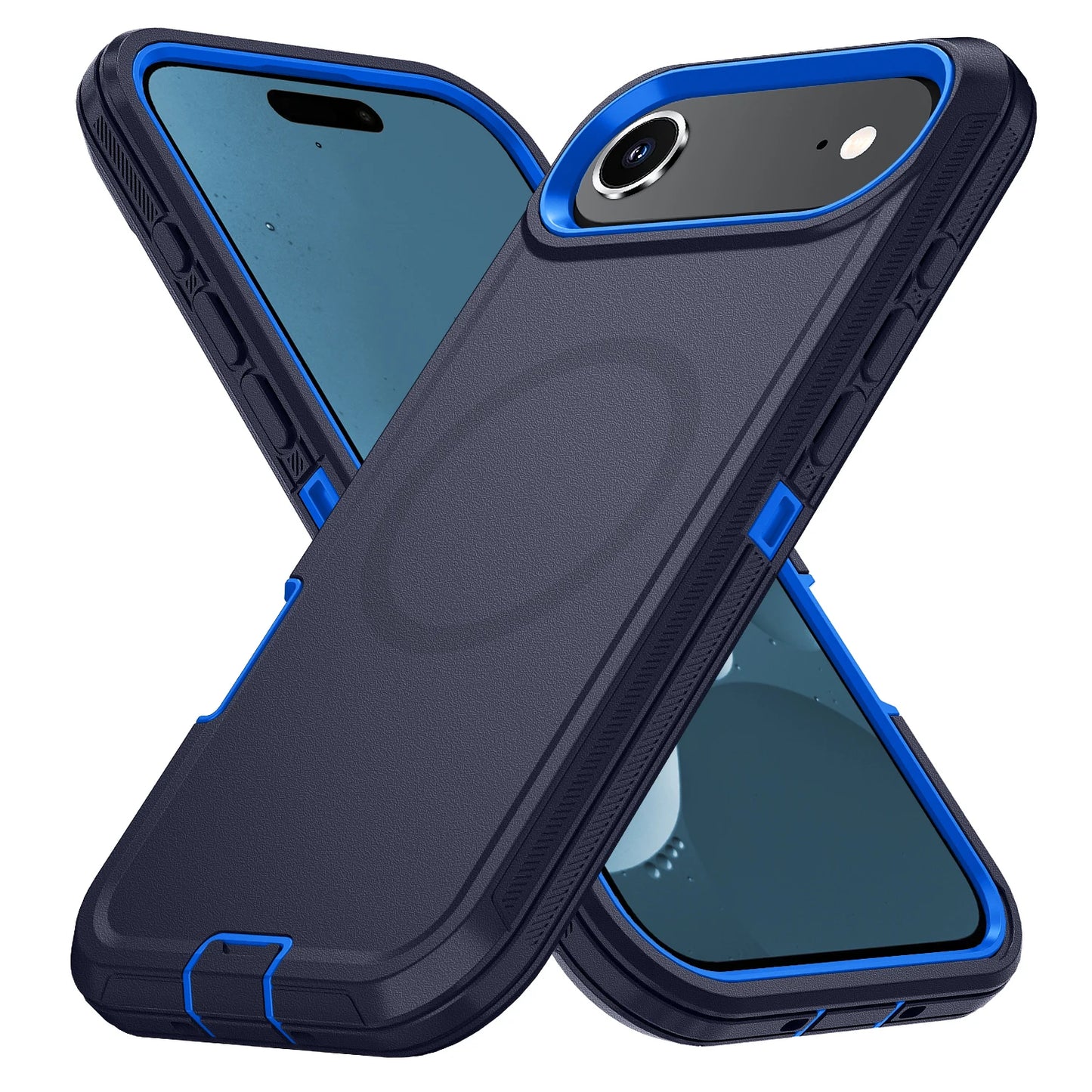 Magnetic 3-in-1 Defender Case for iPhone 17 Air — Shockproof, Dustproof, TPU+PC, Anti-Fall, Anti-Scratch with Holder