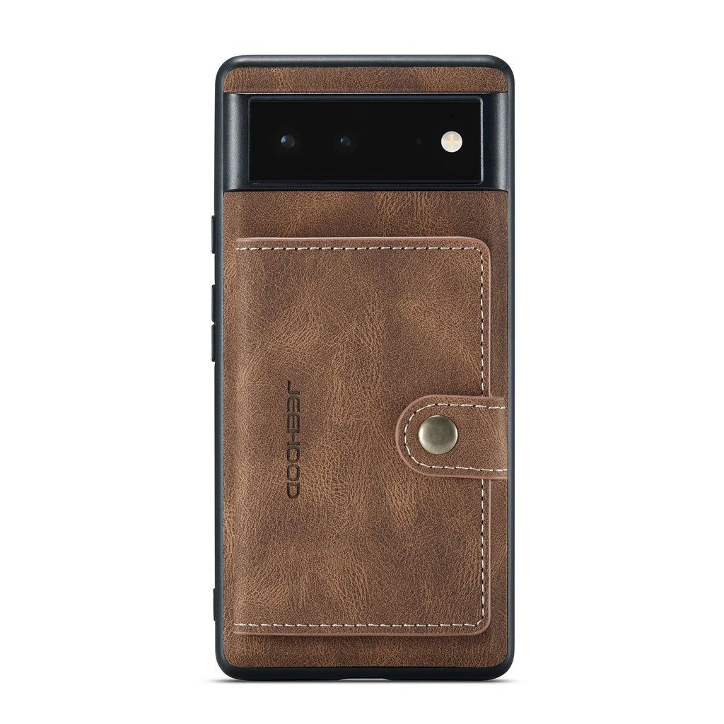 Leather Wallet Case with Card Slot & Magnetic Closure for Google Pixel 7 / 6 Pro, Pixel 6 – Compatible with Pixel 5a / 5G