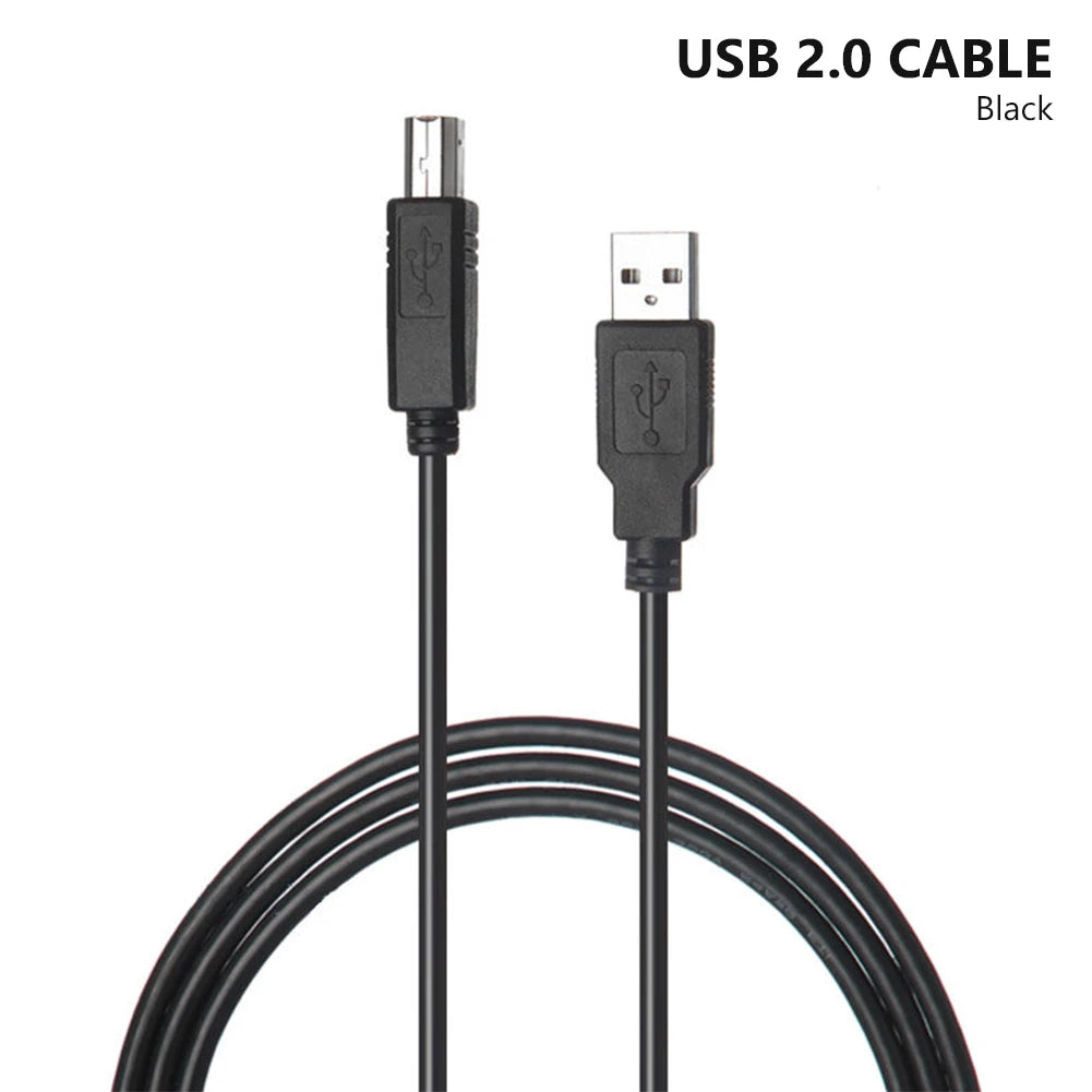 USB 2.0 Print Cable 1m/1.8m/3m/5m for Canon Pixma MX922/MX522/MX452, Epson XP-310/410, Brother HL/MFC, HP Envy 4500